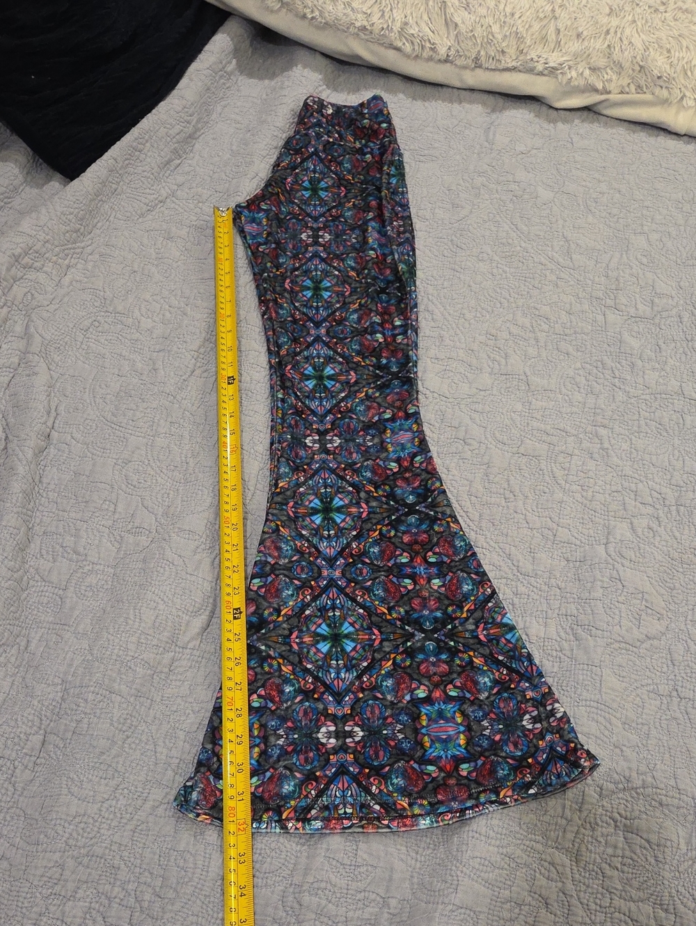 Warrior Within Designs x Love on Haight Ellie Paisley "Cathedral" Velvet Flares! - Picture 7 of 9